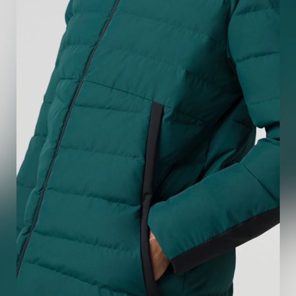NWT $550 Porsche Design Warm Padded Quilted Down Jacket Small Varsity Green S - Picture 7 of 13